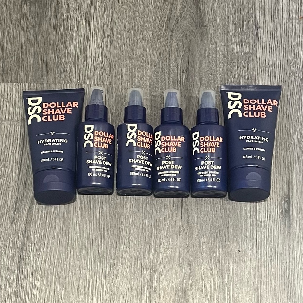 DSC Hydrating Shaving Essentials Set - 2 Face Washes & 4 Post Shave Dew